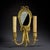 Metal Antique French Gilt Bronze Wall Sconce with Mirror, 1890 For Sale - Image 7 of 7