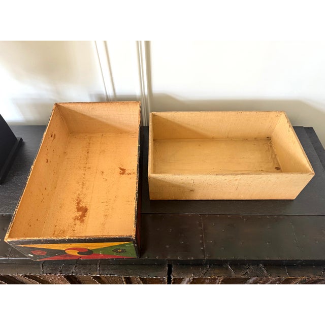 Set of Three Korean Stackable Sewing Box Covered in Hanji Paper For Sale - Image 17 of 18