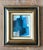 Blue Vintage Original Abstract Oil on Canvas For Sale - Image 8 of 12