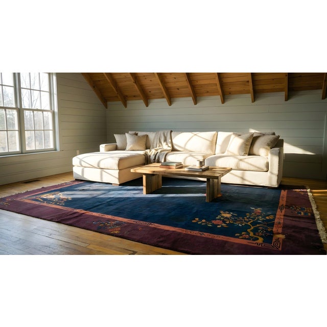 1920s Chinese Art Deco Carpet ( 9'10" x 13'6" - 300 x 412 ) For Sale - Image 12 of 14