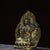 Asian Gilt Bronze Thousand-Armed Guanyin (Avalokiteshvara) Figurine With Halo Backplate For Sale - Image 3 of 9