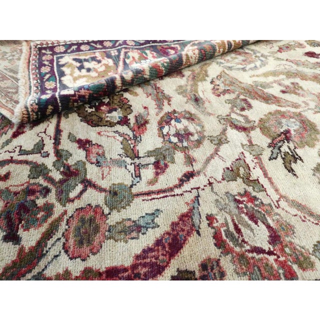 Textile Galerie Shabab Collection Early 20th Century Turkish Oushak Accent Rug For Sale - Image 7 of 7
