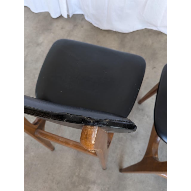 Vintage Dining Chair in Black Leather from Stol Kamnik, 1970s For Sale - Image 9 of 18