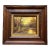Vintage Autumn Woodland Landscape Oil Painting in Wood Frame 8 X 10” For Sale