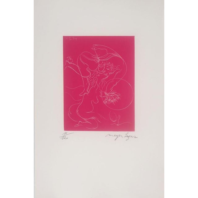 Meyer Lazar, Solar Kiss, Original Signed Engraving For Sale - Image 4 of 4