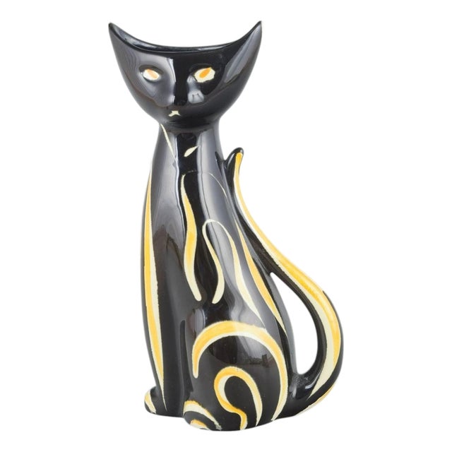 Ceramic Vase Shaped as a Cat. West Germany, 1970s For Sale