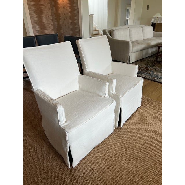 Traditional Custom Lee Industries Dining Chairs - Head Chairs- Set of 2 For Sale - Image 3 of 6