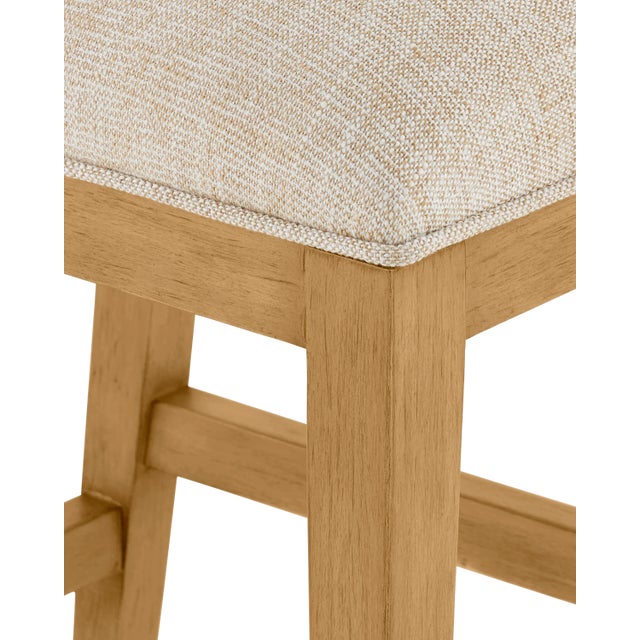 Boho Chic Currey & Company Santos Sea Sand Side Chair, Liller Malt For Sale - Image 3 of 9