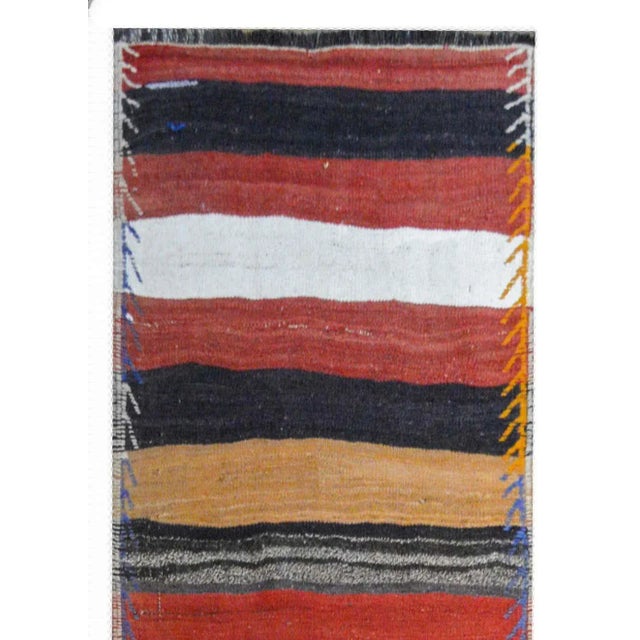 Mid 20th Century Mid Century Konya Kilim Runner For Sale - Image 5 of 11