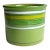Aldo Londi Ceramic Jadiniere Flower Pot in Green Colarate For Sale