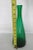 Emerald Green Crackle Glass Decanter Bottle Vase No Stopper For Sale - Image 4 of 13