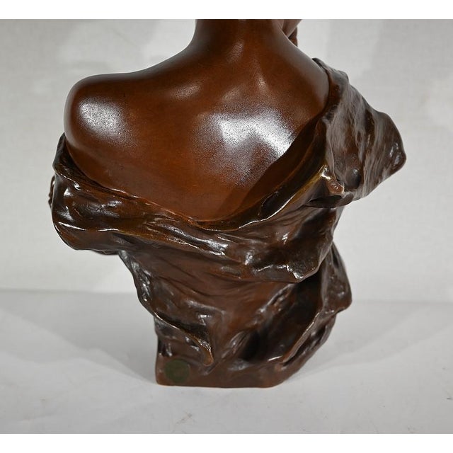 G. Van Der Straeten, Mischievous Young Woman, 1890s, Bronze For Sale - Image 12 of 18
