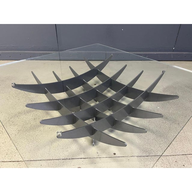 Atlas Coffee Table with Glass by Cattelan, Italy, 1990s For Sale - Image 11 of 12