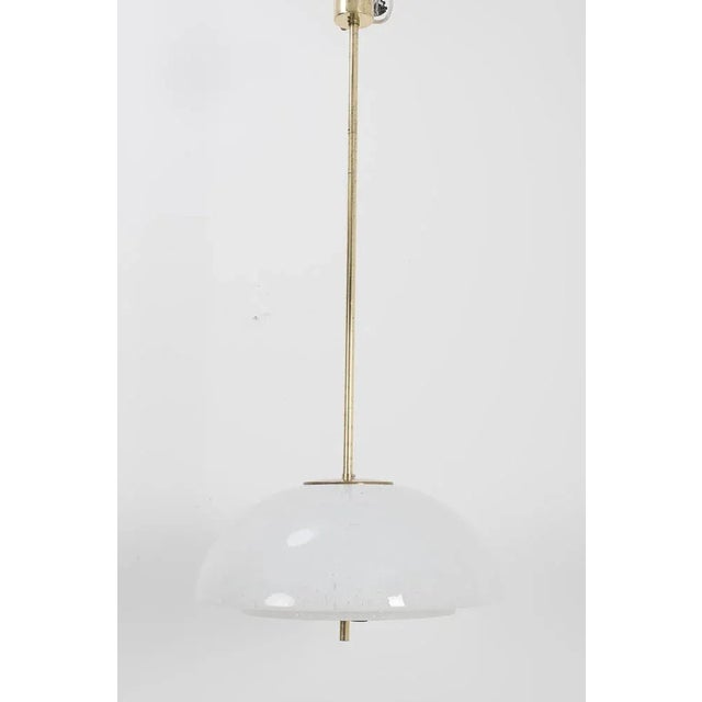 Glass Vintage Pendant Lamp in Glass For Sale - Image 7 of 8