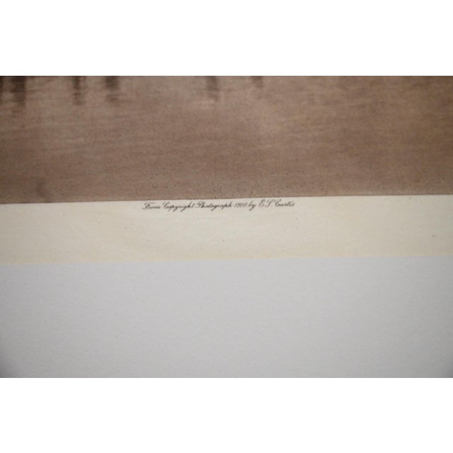 1910s Edward S. Curtis "Kalispel Scene" Photogravure on Gampi Tissue, 1911 — Cardozo Collection For Sale - Image 5 of 7