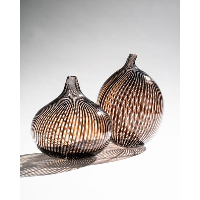 Filigrana Glass Vases by Hertha Bengtson and Mario Colelli for Rosenthal, 1980s, Set of 2 For Sale - Image 15 of 15