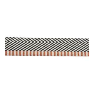 Schumacher Chevron Twill Tape in Black For Sale