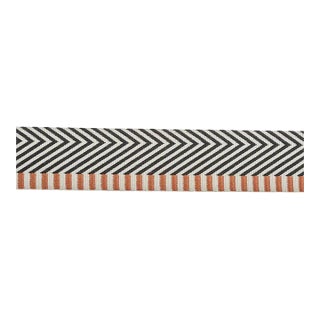 Schumacher Chevron Twill Tape in Black For Sale