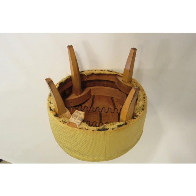 1950s Upholstered Ottoman For Sale - Image 10 of 12