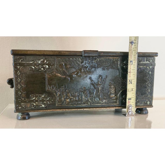 Antique Bronze Box Commemorating the Battle of Lyndanisse Denmark For Sale - Image 17 of 18