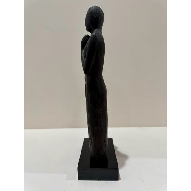 Figurative 1960s Larry Mohr Bronze Praying Women Sculpture Signed From Artist Estate For Sale - Image 3 of 8