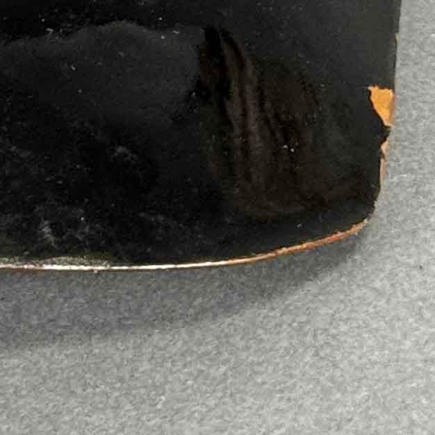 Vintage 60s 70s Mid-Century Modern Electric Tiger Stripe Enamel on Copper Bowl Candy Dish For Sale - Image 12 of 12