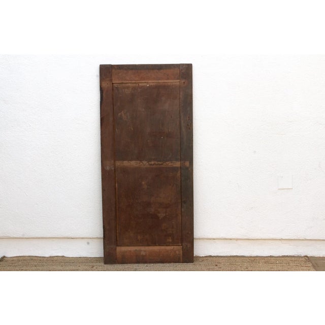 Early 20th Century Antique Onwa Moon Medallion Carved Door For Sale - Image 5 of 6