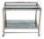 Modern Italian Chromed Steel Serving Cart Side Table, 1970s For Sale