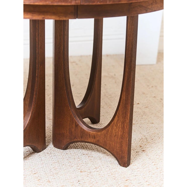 Burnt Umber Brasilia Vintage Mid Century Dining Table For Sale - Image 8 of 10