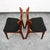 Wood 1960s Mid Century Danish Modern Dining Chairs Black Leather Set 2 Pair Teak Elgaard Nm For Sale - Image 7 of 12