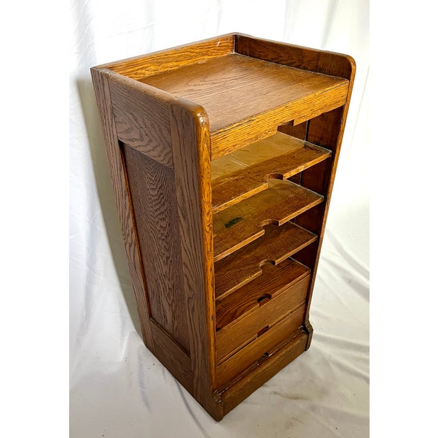 Traditional Early 1900s Oak Letter File Cabinet For Sale - Image 3 of 13