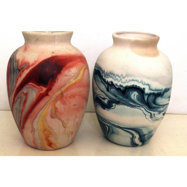 Original Nemadji Vases for Color and Mid-Century American Aesthetics – 7" For Sale - Image 10 of 17