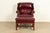Hancock & Moore Hancock & Moore Chippendale Wingback Leather Lounge Chair With Ottoman For Sale - Image 4 of 15
