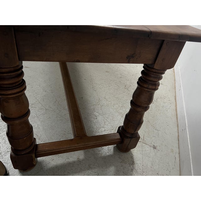 Large Antique Farmhouse Table in Beech, 1800s For Sale - Image 16 of 18