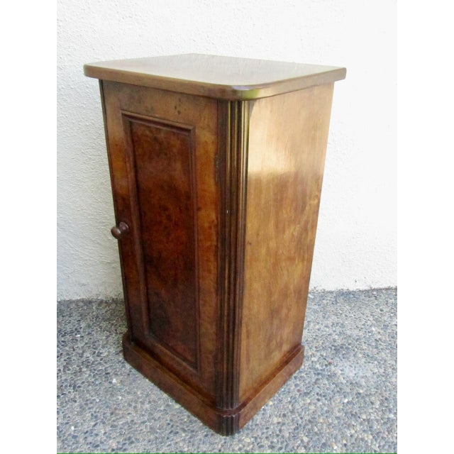 Antique French Burl Walnut Nightstand For Sale - Image 13 of 18