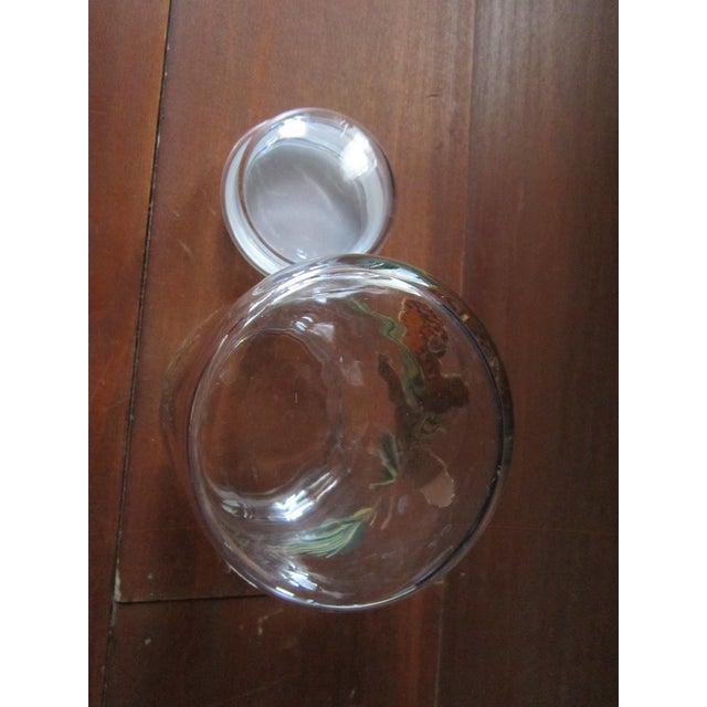 1980s Libbey Pinecone Glass Apothecary Canister Jar With Lid, Vintage For Sale - Image 5 of 5