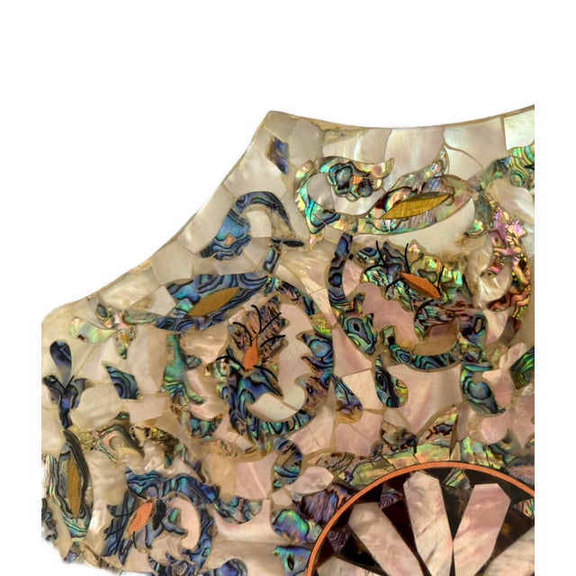 Handmade Wooden Jewelry Box With Mother of Pearl Inlay – Luxury Trinket Storage Box For Sale - Image 6 of 7