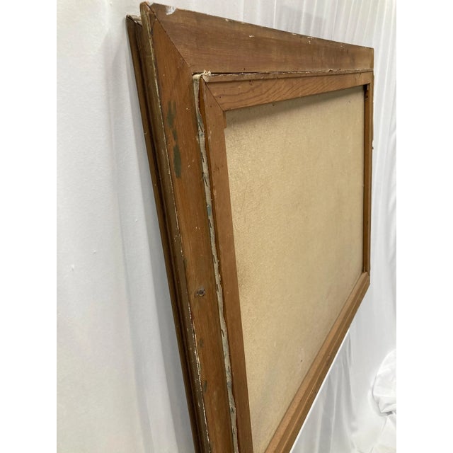 1950s Vintage Autumn Landscape Oil Painting by Elmer Stewart – Framed Mid-Century Forest Scene With Swans For Sale - Image 4 of 10