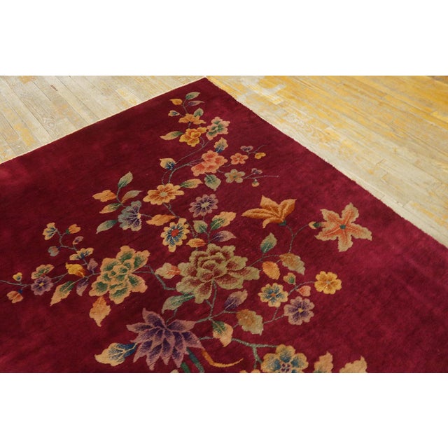 Textile 1920s Pair of Chinese Art Deco Carpets For Sale - Image 7 of 12