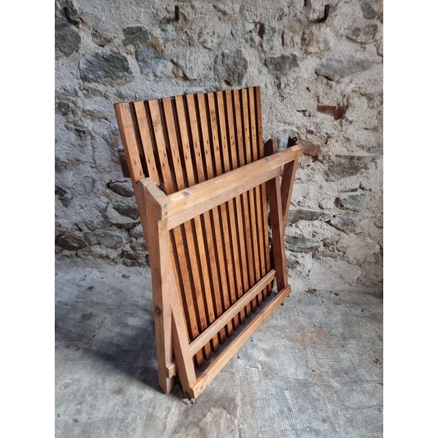 Mid-20th Century Folding Pine Table, 1950s For Sale - Image 13 of 18