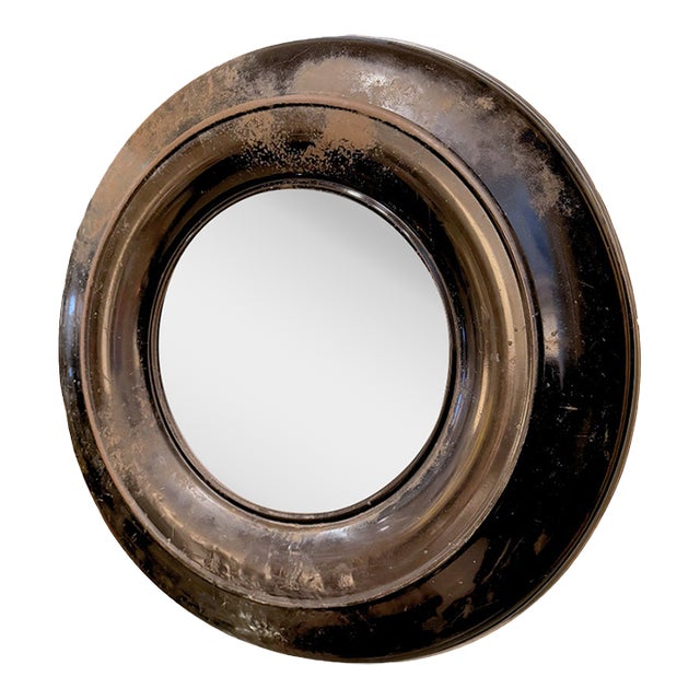 Vintage Tire Cover Mirror For Sale