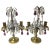 Early 20th Century Clear Amethyst & Amber Crystal Girandole Candelabras - A Pair For Sale - Image 10 of 10