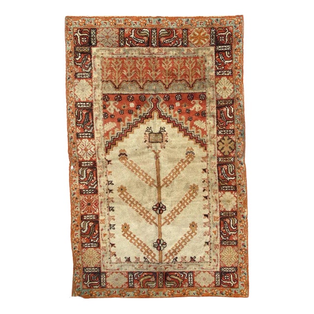 Antique Turkish Oushak Rug For Sale