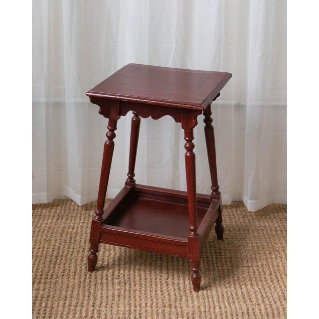 Antique Painted Oak Side Table For Sale - Image 13 of 15