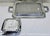 Metal Vintage Mexican Pewter Rope Border Handled Serving Tray Set, Large Rectangular & Small Square Trays For Sale - Image 7 of 9