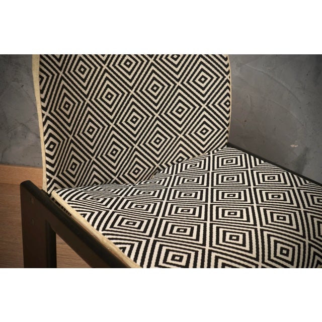 Model 121 Fabric and Beech Dinning Chairs by Afra & Tobia Scarpa for Cassina, 1967, Set of 4 For Sale - Image 4 of 9