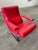 Mid-Century Red Lounge Chair, 1970s For Sale - Image 6 of 9