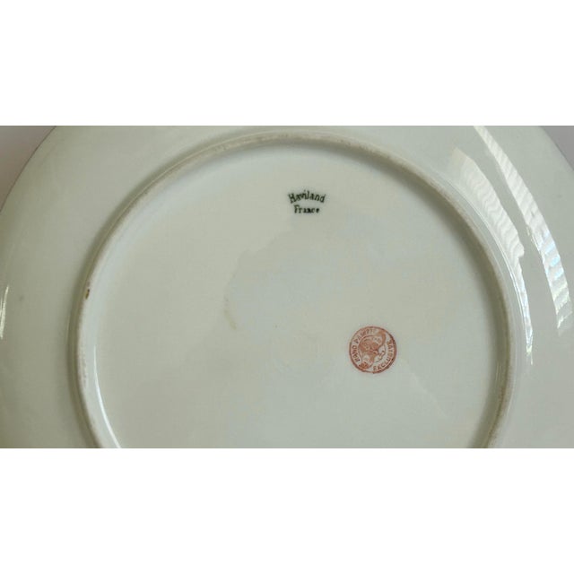 Antique Haviland Limoges Hand-Painted Poppy Plate — Pitkin & Brooks Chicago For Sale - Image 9 of 10