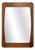 Vintage Wooden Mirror by Aksel Kjersgaard for Illums Bolighus, 1960s For Sale