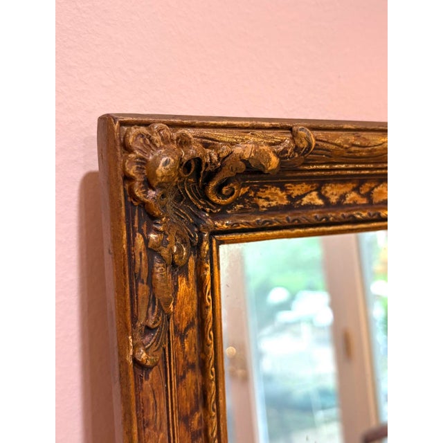 1920s-30s giltwood-frame rectangular wall mirror. Excellent condition. Measures 29.5" x 21" including frame.